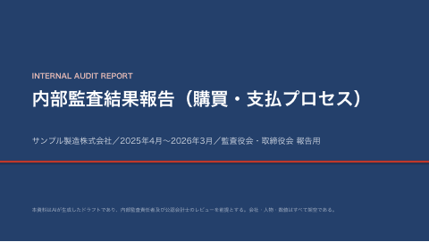 監査役会・取締役会 報告デックの1枚目